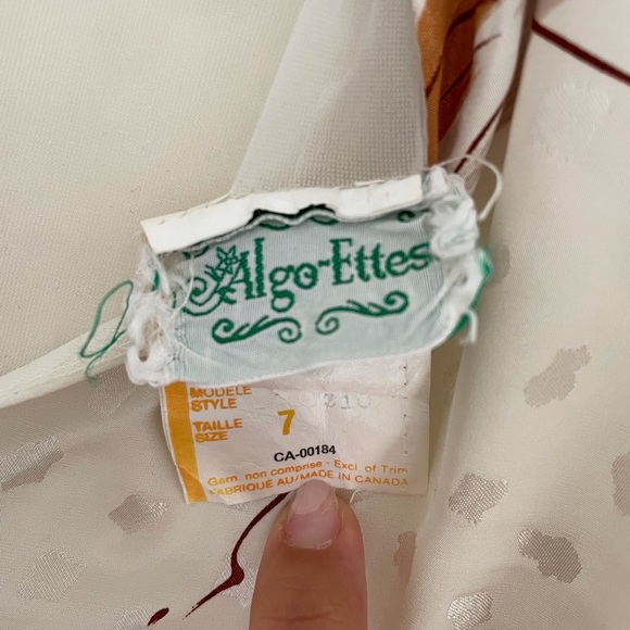 Vintage Algo-Ettes Dress - Size 7 - Picture 4 of 4